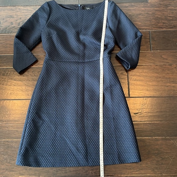 J Crew Black knit dress; size 6; Zippered back and fully lined - Picture 3 of 9
